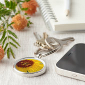 Zonnebloem Ik draag mijn zonneschijn bij mij Sleutelhanger (Zijkant)