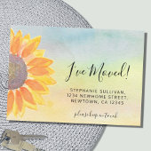 Zonnebloem Ik heb kleurrijke bewegende aankondigin Aankondiging