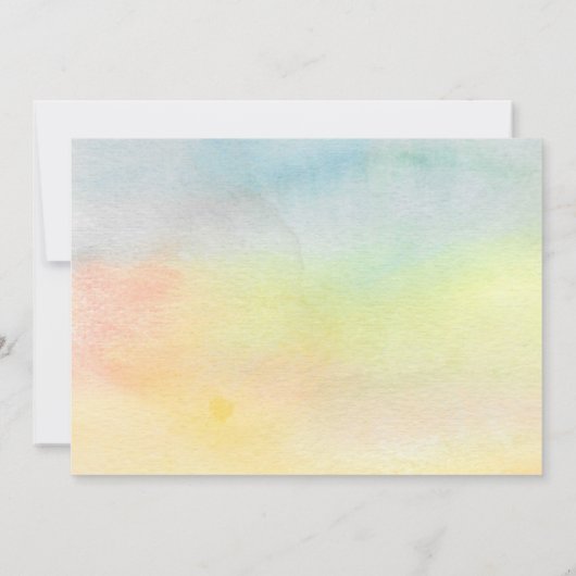 Zonnebloem Ik heb kleurrijke bewegende aankondigin Aankondiging (Achterkant)