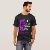 Zonnebloem Ik hou van iemand Hidradenitis Suppurat T-shirt (Voorkant volledig)