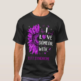 Zonnebloem Ik hou van iemand met het syndroom van  T-shirt