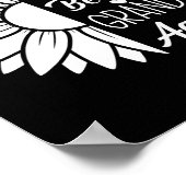 Zonnebloem Ik word weer oma Mot Poster (Hoek)