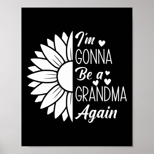 Zonnebloem Ik word weer oma Mot Poster (Voorkant)