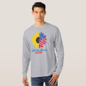 Zonnebloem Illustratie 4 juli T-shirt (Voorkant volledig)