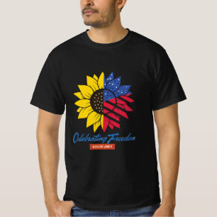 Zonnebloem Illustratie 4 juli T-shirt