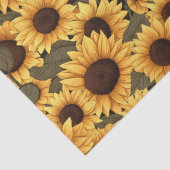  zonnebloem illustratie All Over Print Tissuepapier (Detail)