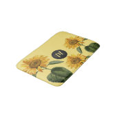  Zonnebloem Illustratie Initiaal Badmat (Gekanteld)