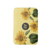  Zonnebloem Illustratie Initiaal Badmat (Voorkant Verticaal)