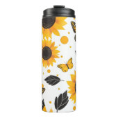 Zonnebloem Illustratie Thermosbeker (Voorkant)