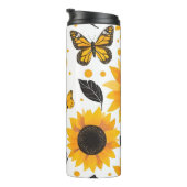 Zonnebloem Illustratie Thermosbeker (Geroteerd rechts)