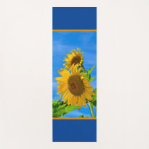 Zonnebloem in blauw en bruin