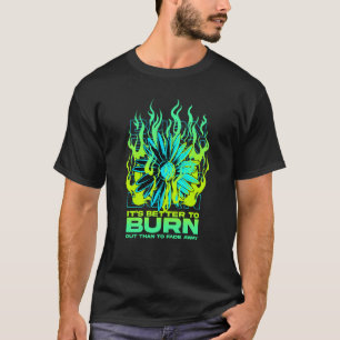 Zonnebloem in brand steken Zelfmoordpreventie Gees T-shirt