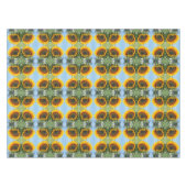 Zonnebloem in de Abstracte zonnebloem Tafelkleed (Voorkant (Horizontaal))