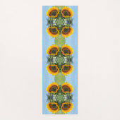 Zonnebloem in de Abstracte zonnebloem Yogamat (Voorkant)