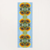 Zonnebloem in de Abstracte zonnebloem Yogamat (Achterkant)