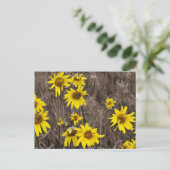 Zonnebloem in de Rocky Mountain Briefkaart (Staand voorkant)