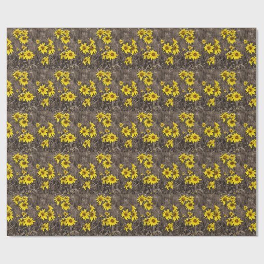 Zonnebloem in de Rocky Mountain Cadeaupapier (Vlak)