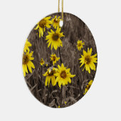 Zonnebloem in de Rocky Mountain Keramisch Ornament (Rechts)