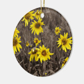 Zonnebloem in de Rocky Mountain Keramisch Ornament (Links)