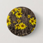 Zonnebloem in de Rocky Mountain Ronde Button 5,7 Cm (Voorkant)