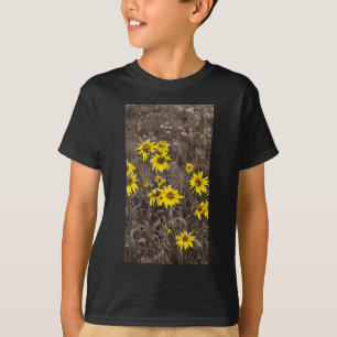 Zonnebloem in de Rocky Mountain T-shirt