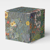 Zonnebloem in de tuin Gustav Klimt art nouveau Bedankdoosjes (Voorkant Zijde)