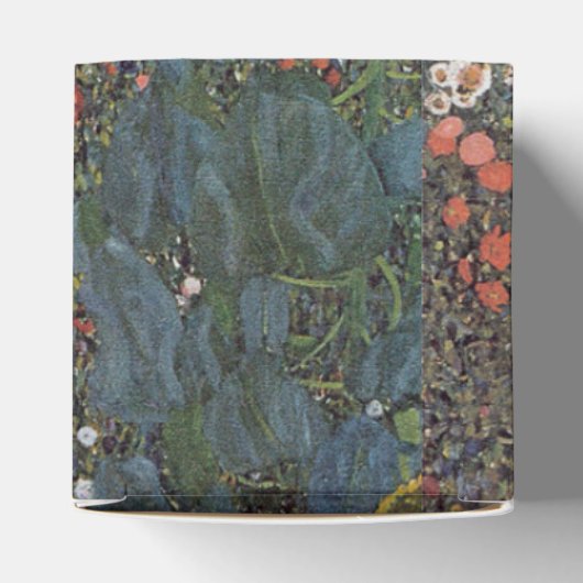 Zonnebloem in de tuin Gustav Klimt art nouveau Bedankdoosjes (Bovenkant)