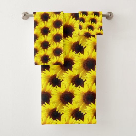 Zonnebloem in de zon bad handdoek (Insitu)