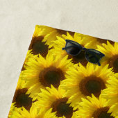 Zonnebloem in de zon strandlaken (In situ)