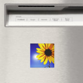 Zonnebloem in de Zonnemagent Magneet (Insitu (Vaatwasser))