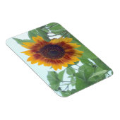 Zonnebloem in een Bleke blauwe hemel — Magneet (Rechterzijde)