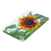 Zonnebloem in een Bleke blauwe hemel — Magneet (Linkerzijde)