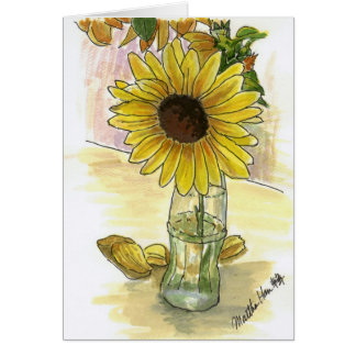 Zonnebloem in een vaas