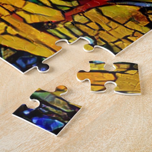 Zonnebloem in een veldfoto-puzzel legpuzzel (Zijkant)