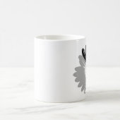 Zonnebloem in Grijze Schaal Mok (Center)