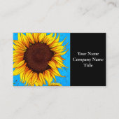 Zonnebloem in het Franse Land Visitekaartje (Voorkant)