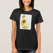 zonnebloem in het licht t-shirt (Voorkant)
