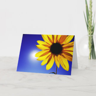 Zonnebloem in het Wenskaart van de Zon Kaart