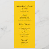 Zonnebloem in het Witte Weddenschap Menu (Achterkant)