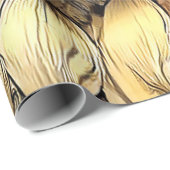 Zonnebloem in Lijst modern Collectie Cadeaupapier (Rol Hoek)