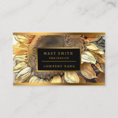 Zonnebloem in Lijst modern Collectie Visitekaartje (Voorkant)