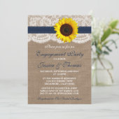 Zonnebloem in roestvlakte of douche kaart (Staand voorkant)