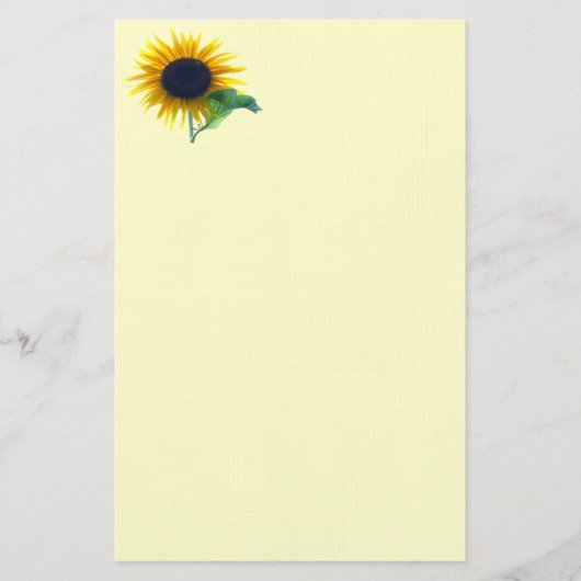 Zonnebloem in volbloei briefpapier (Voorkant)