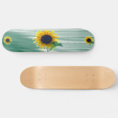 Zonnebloem in volbloei skateboard (Horizontaal)