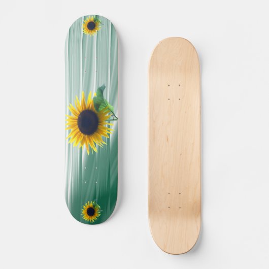 Zonnebloem in volbloei skateboard (Voorkant)