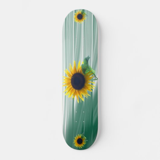 Zonnebloem in volbloei skateboard (Voorkant)