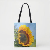 Zonnebloem in zonnebloemen tote bag (Voorkant)