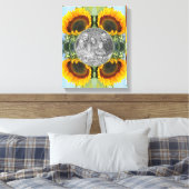 Zonnebloem in zonneschijn Creëer Uw eigen foto Canvas Afdruk (Insitu (Slaapkamer))