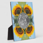 Zonnebloem in zonneschijn Creëer Uw eigen foto Fotoplaat (Zijkant)