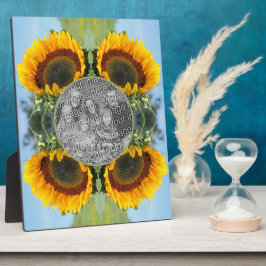 Zonnebloem in zonneschijn Creëer Uw eigen foto Fotoplaat